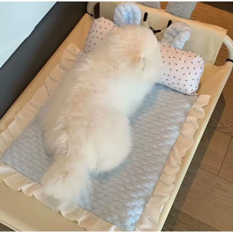 Summer Cooling Dog Bed Mat For Cats And Small Dogs Washable Mat_voghion.com