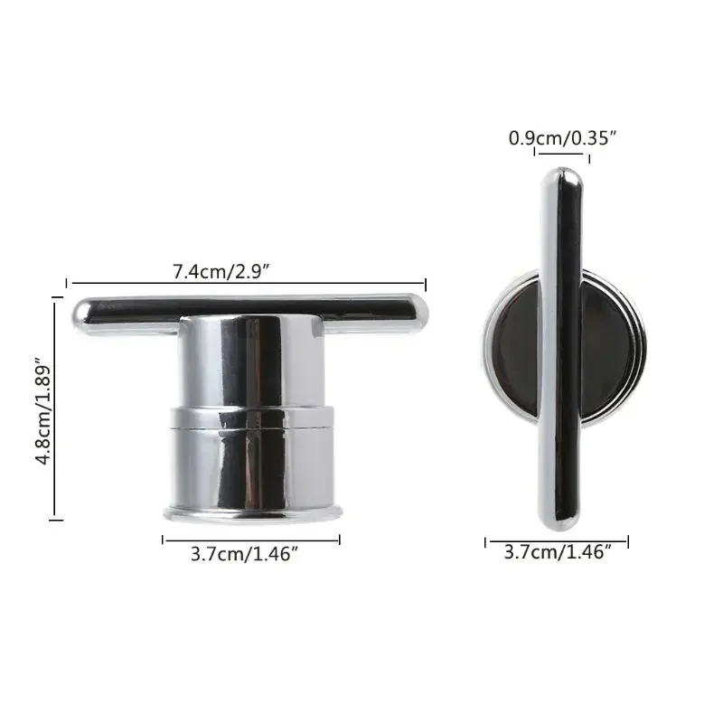 1pcs Electroplated Plastic Shower Door Knob for Interior Furniture