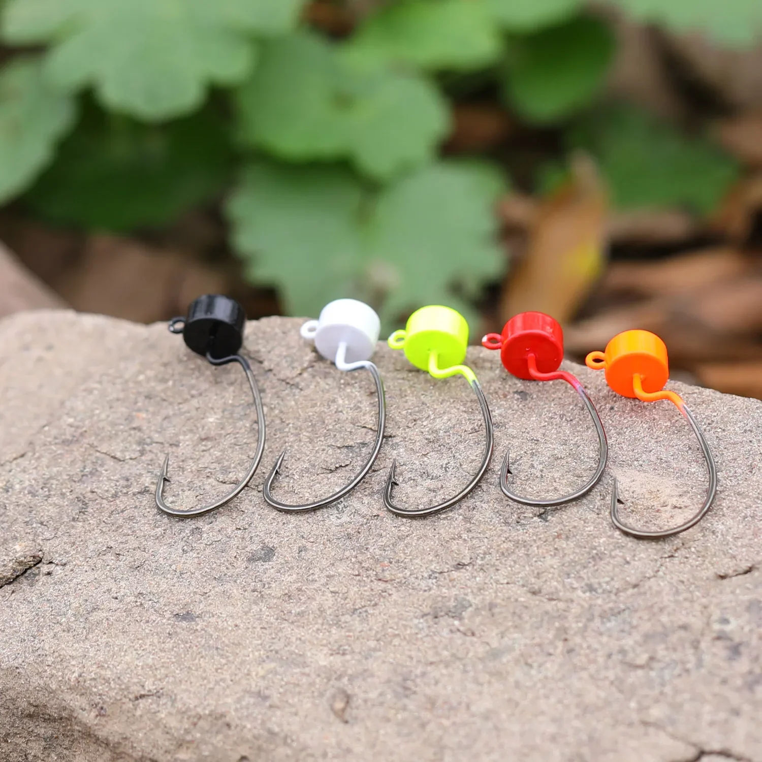 Sougayilang-Hameçon de pêche à tête plombée, hameçon Ned Rig, leurres à  vers souples, hameçons de pêche à la truite basse, pièce plus lente, 3.5g,  5 pièces par lot - AliExpress