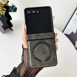 Custodia per telefono in PU pelle magnetica con protezione antiurto e capacità di ricarica wireless