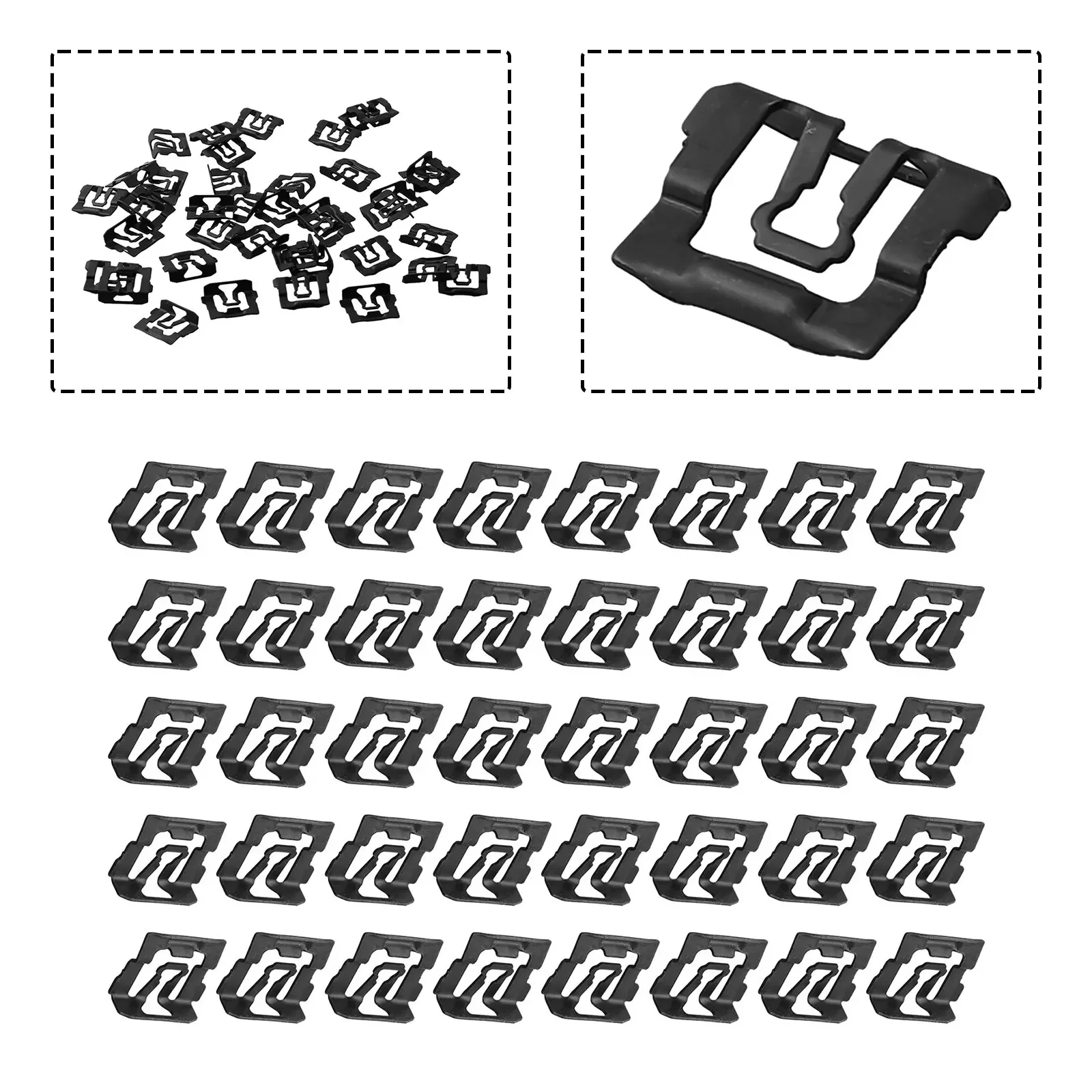 자동차 앞 유리 클립 트림 몰딩 클립, 자동차 인테리어 클립, 포드 64-93, 40PCs, 신제품