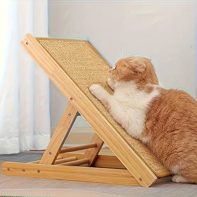 Sturdy Sisal Cat Scratching Post - Sofa-Safe Design, Durable Natural Sisal Material Promotes Healthy Nail Care and Furniture Protection, Ideal Gift for Cats, Simple Pet Accessory, Safe Pet Material, a Must-Have for Pet Lovers 3