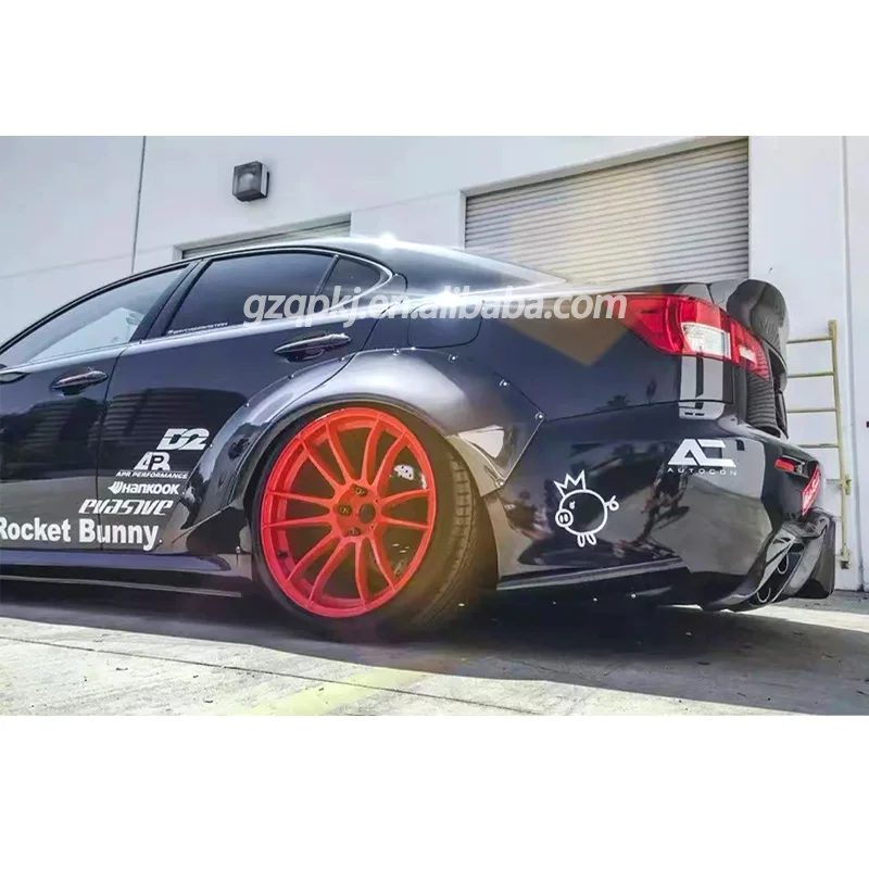 for 2006-2012 Lexus is250 is300 Rocket bunny wide fender body wheel eyebrow kit spoiler
