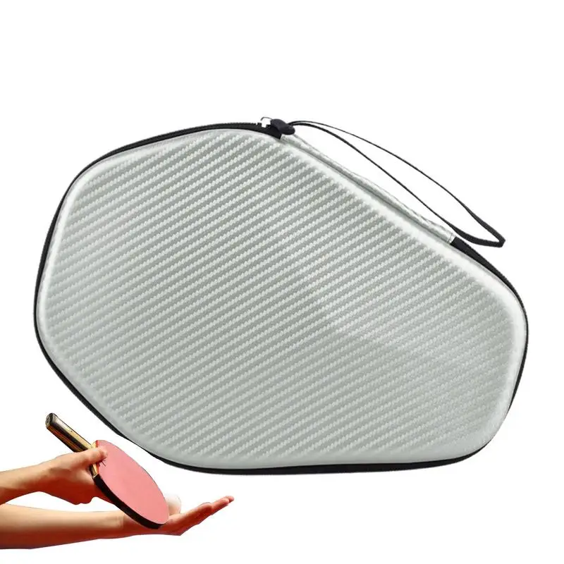 

Table Tennis Bat Bag Hexagonal Racket Storage Case Hard Shell Ping Pong Storage Bag For Table Tennis Beginners Players