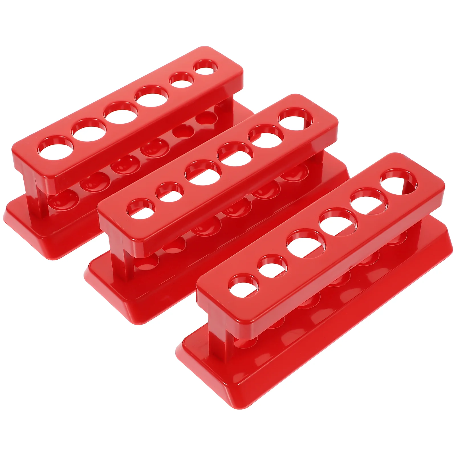 

3 Pcs Test Tube Rack Storage Shelves Plastic Pipe Laboratory Holder Abs Shelf for Toddler