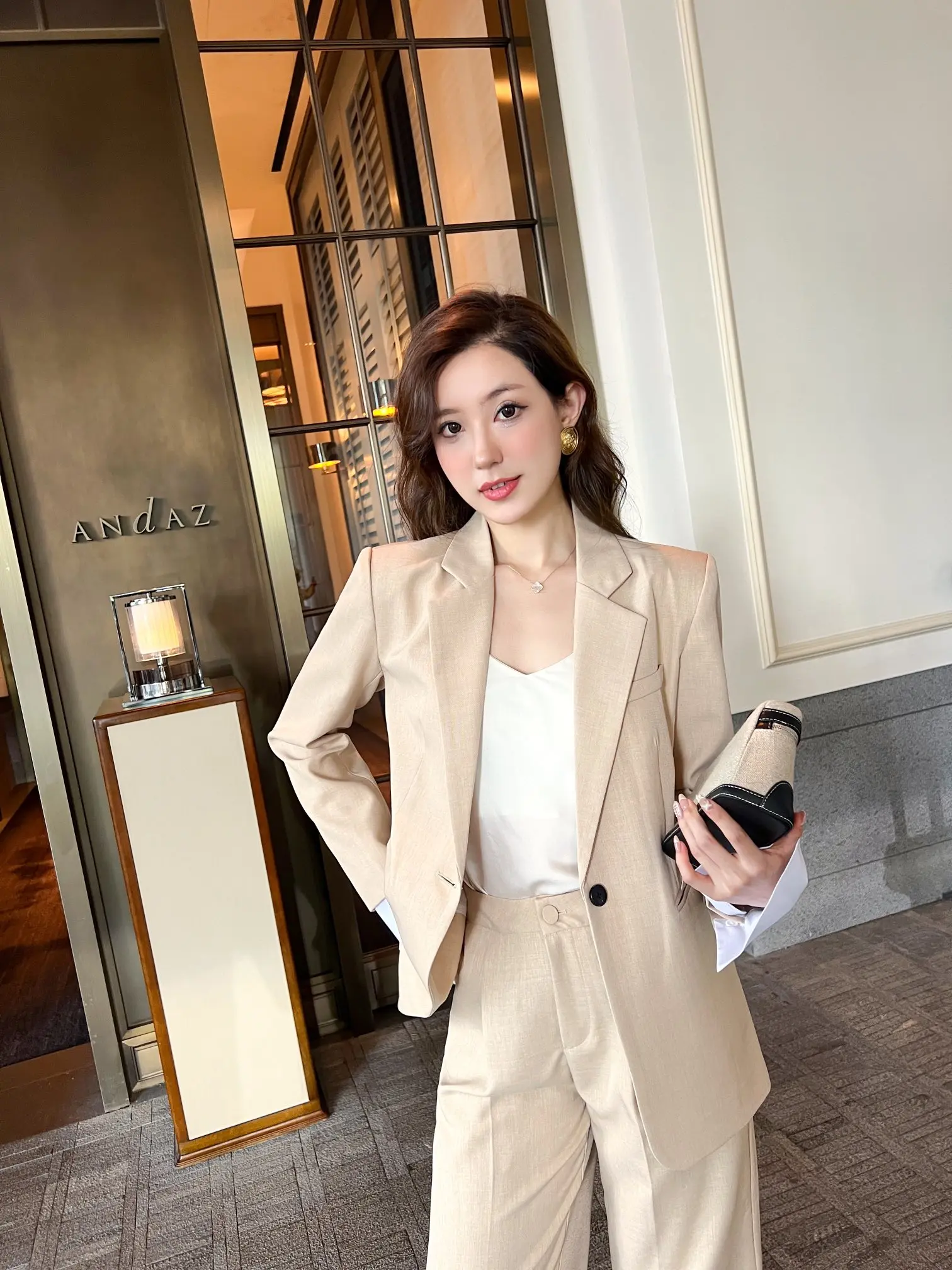 

2023 Spring/Summer Fashion New Women's Clothing Solid Color Suit Suit 0822
