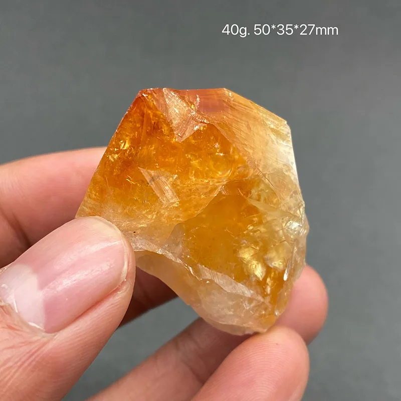 100%  Natural citrine Mineral Specimens Stones and Crystals Healing Crystal from China