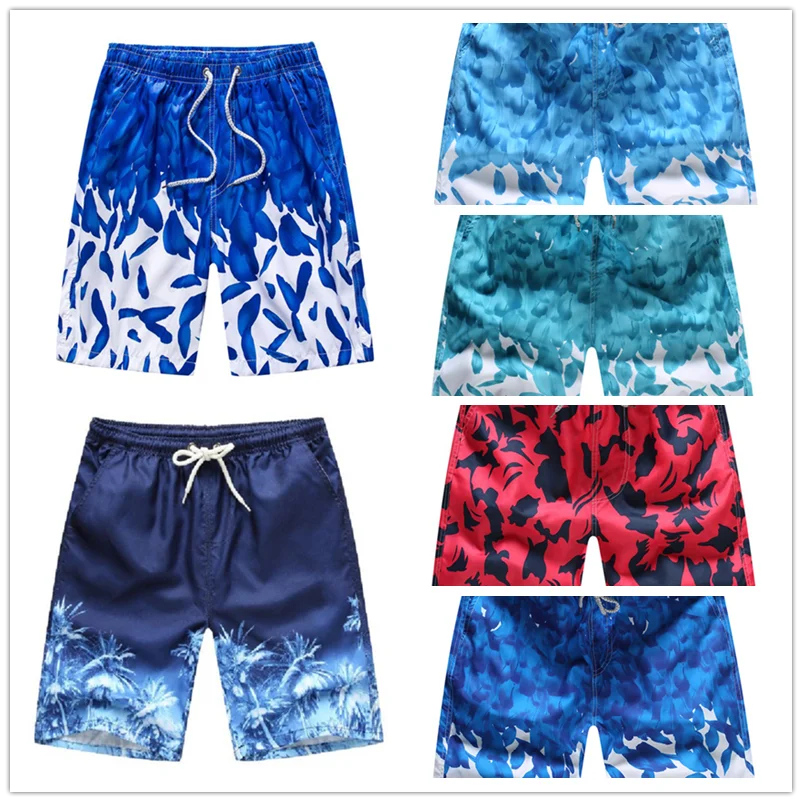 2022 Mens Swim Shorts Quick Dry Beach Board Shorts with Mesh Lining ...