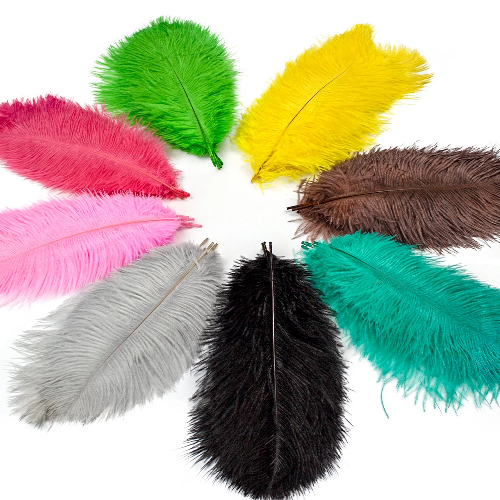 Fashion New Color Feathers Fluffy Ostrich Feathers 45-60cm Large Feathers  For Wedding Party Center Pieces Decoration Home Deco - AliExpress