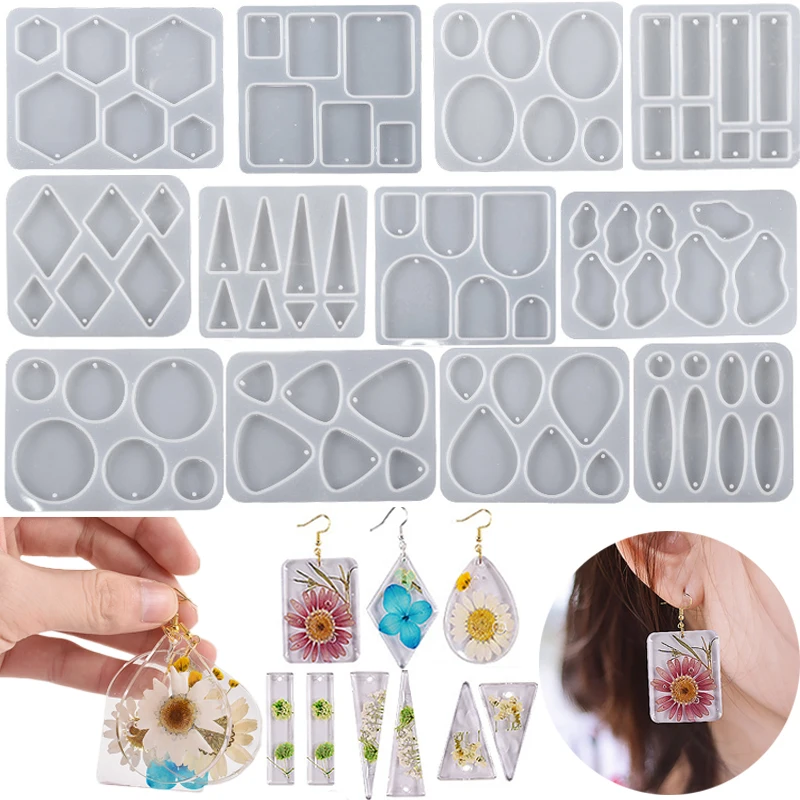Transparent Epoxy Uv Resin Casting Molds Kit Silicone Mold Epoxy Glue  Earring Keychain Jewelry Making Diy Necklace Pendant Mould - Resin  Diy&silicone Mold - AliExpress