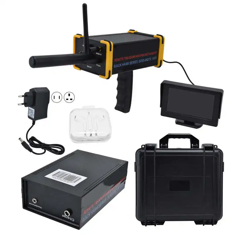 Handheld Underground Metal Detector 1500m Range 25m Depth Silver Gold