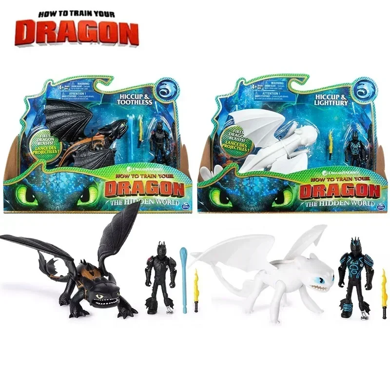 

Toothless Light Fury Original Action Figure Cartoon How To Train Your Dragon Disney Anime Figure Christmas Gifts For Kid