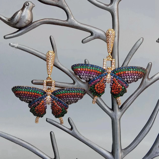 Pendientes Mariposas Nude y Gris