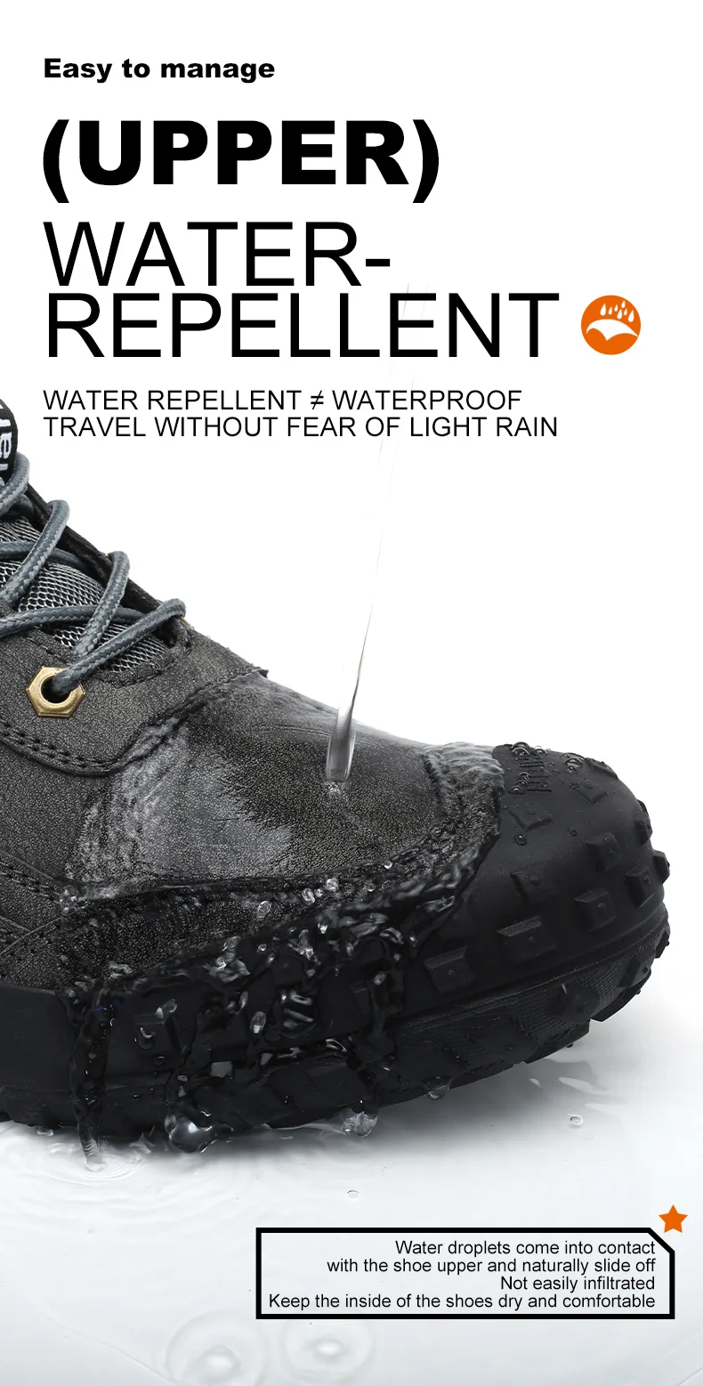 Herren-Arbeitsschuhe mit Stahlkappe, durchtrittsicher, Arbeitsschuhe, Schutzschuhe, rutschfeste Arbeitsschuhe, Größe 41–46 – Detail 8