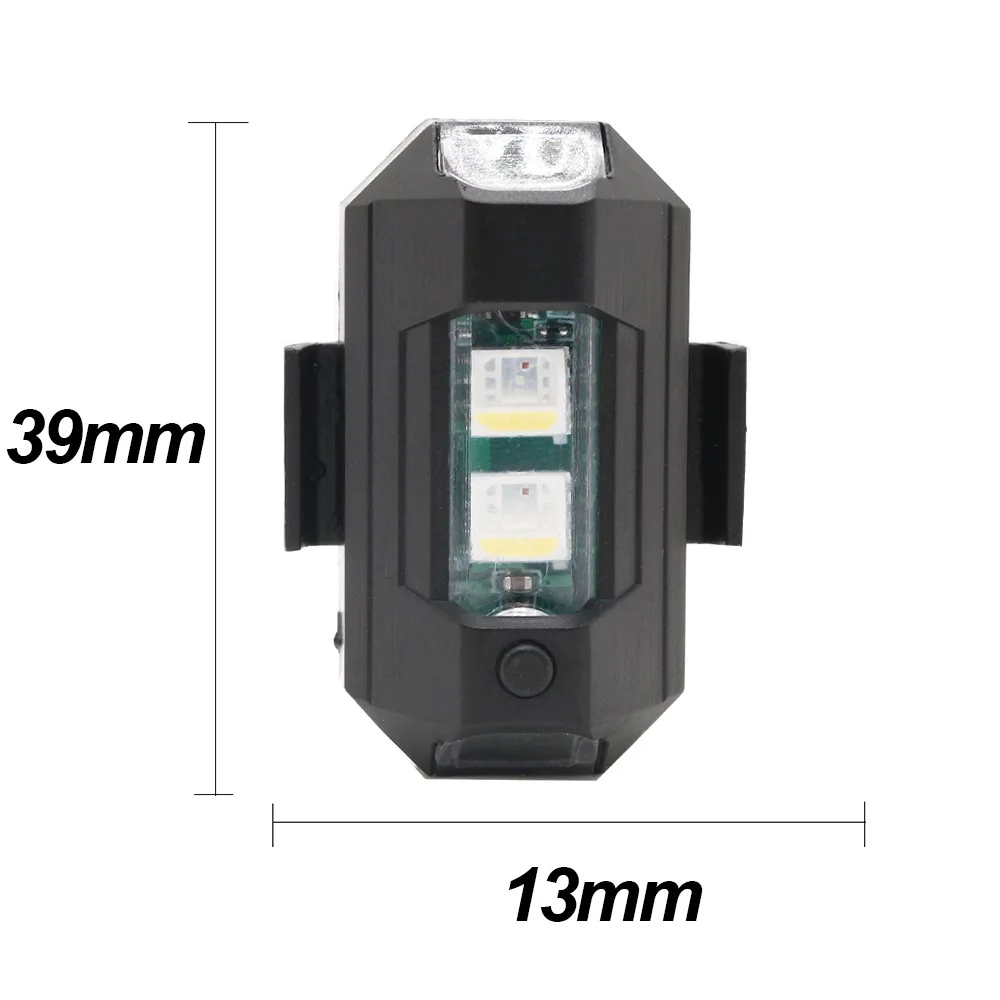 Motorcycle Turn Signal Light Strobe Light Universal LED Anti-collision Warning Light Mini Signal Light Drone with Strobe 7 Colors Turn Signal Indicator Motorcycle