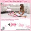 VATOS Robot Dog Toy for Kids Voice 2.4GHz Remote Control Robot Pet Touch Sensor 20+ Mode Puppy Toy for Kids Girls 5