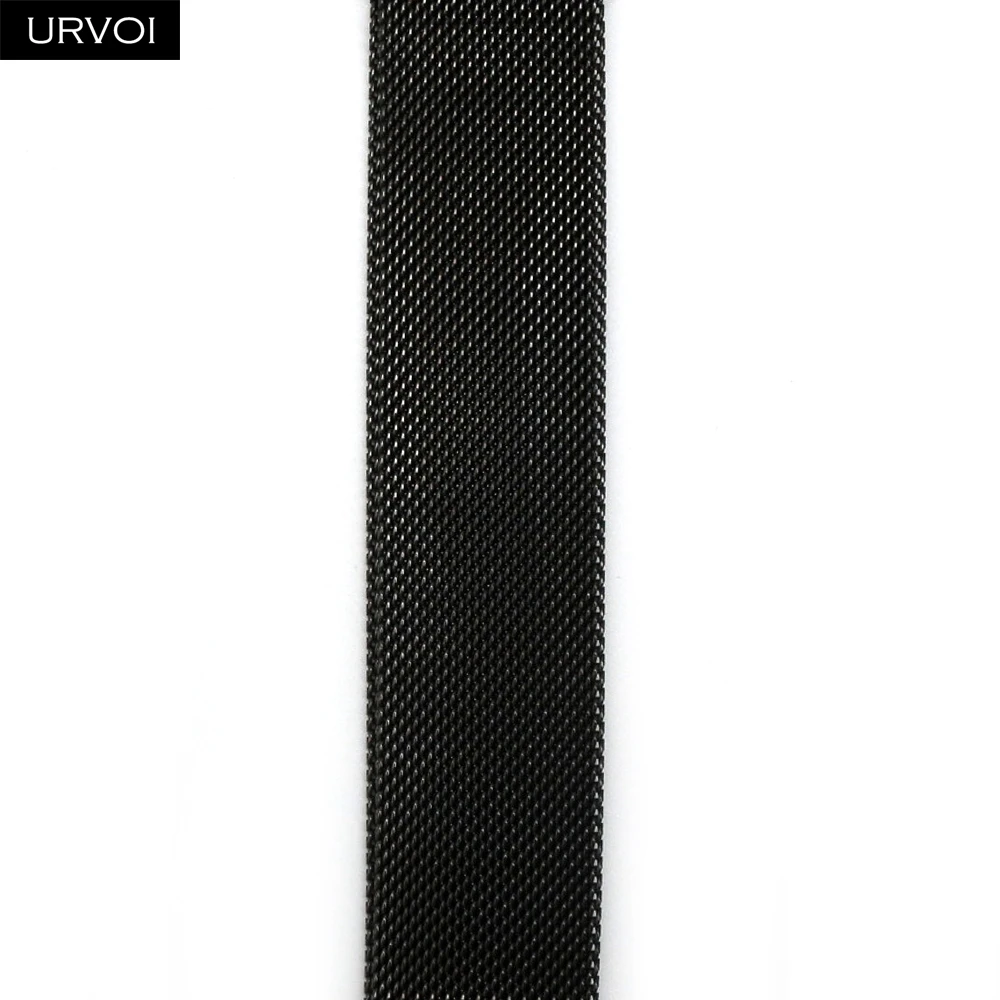 URVOI Premium Stainless Steel Mesh Strap - Silver
