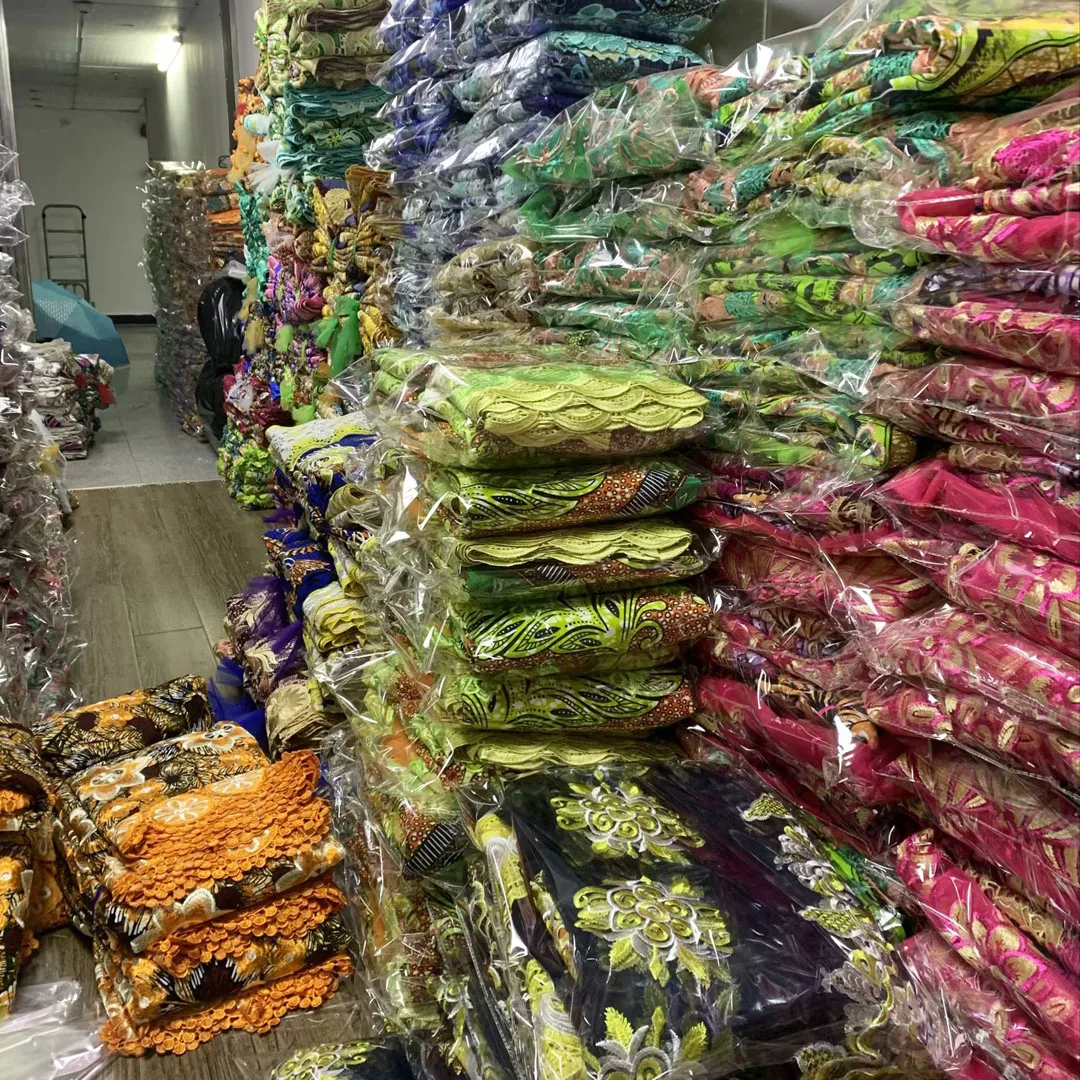 

French Cord High Quality Voile African Wax Lace Fabric 2023 Latest Ankara Wax Lace Fabric For Nigerian Wedding