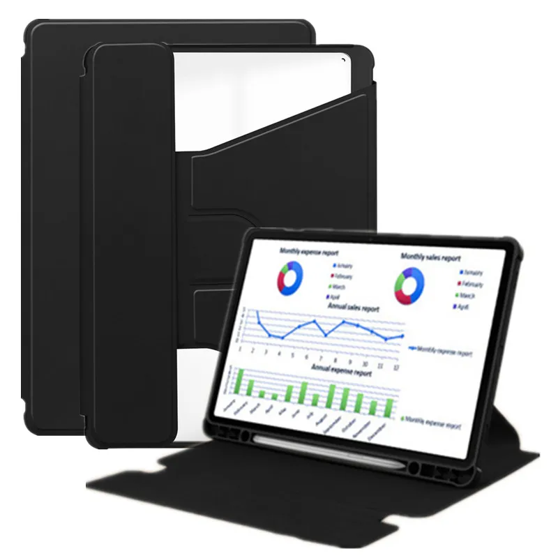 

Чехол для планшета Samsung Galaxy Tab S9 Plus 12,4 дюйма с держателем для карандашей, вращающийся чехол, чехол для Galaxy Tab S9 S9 Plus 11 12,4, чехол