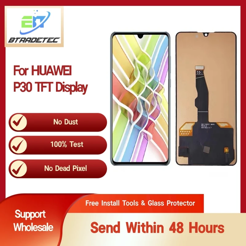 Test Ottimo Per Huawei P30 Tft Display Lcd Touch Screen Digitizer Ele-L09 Ele-L29 Ele-L04 Parti Di Ricambio Pantallas