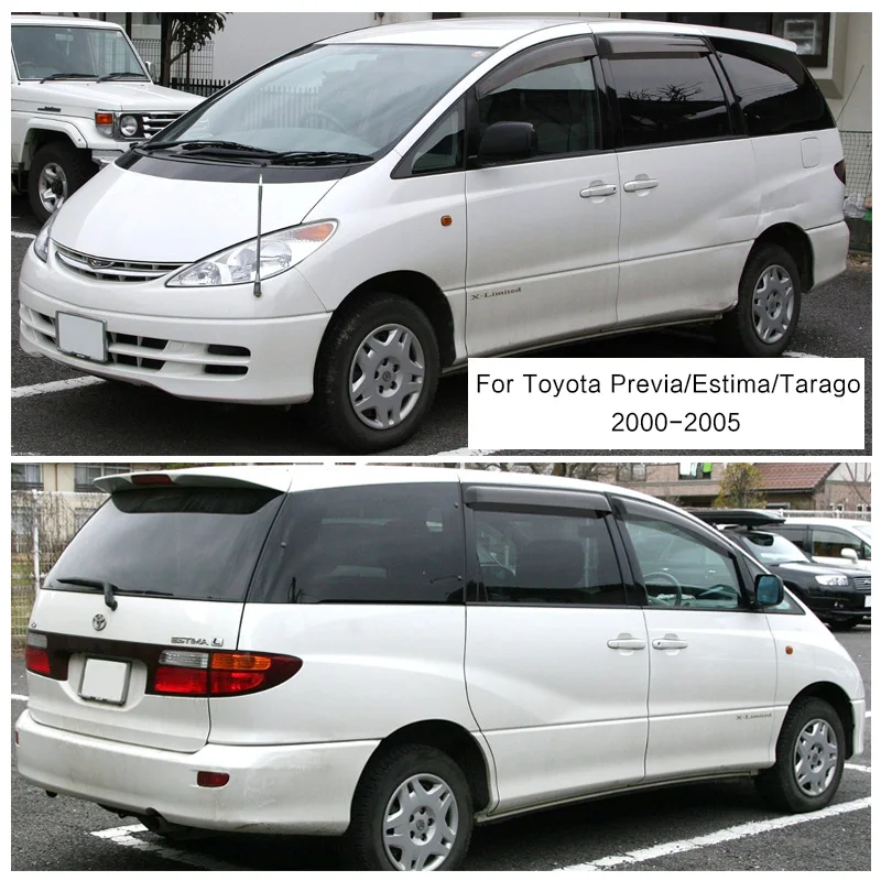 For Toyota Previa/Estima/Tarago 2001 2003 2004 2005 Accessories Door Window Vent Deflectors Weather Shield Rain Guards