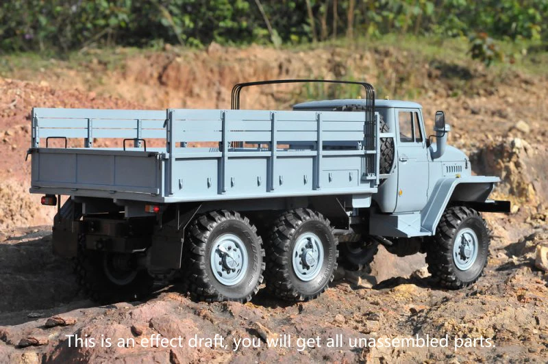 6*6 CROSSRC 1/12 RC Off-road Rock Car UC6 Military Truck Kits 35T Motor Metal Axles Hubs Unassembled Unpainted Toy Model TH10490 2