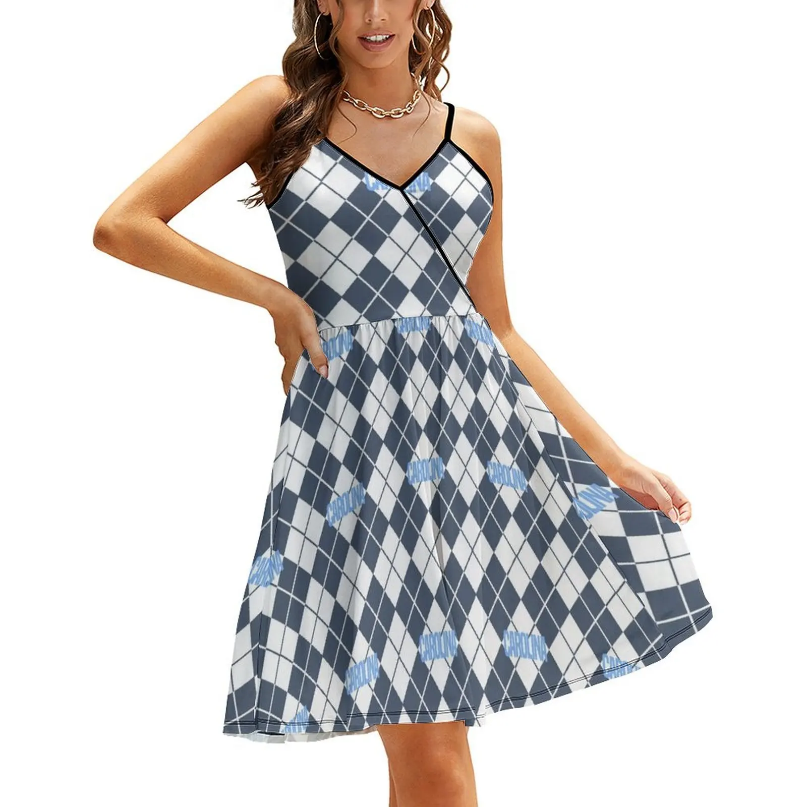 

Carolina Argyle Sling Dress women's clothing korea stylish elegant women's dresses sale women's summer dress 2024