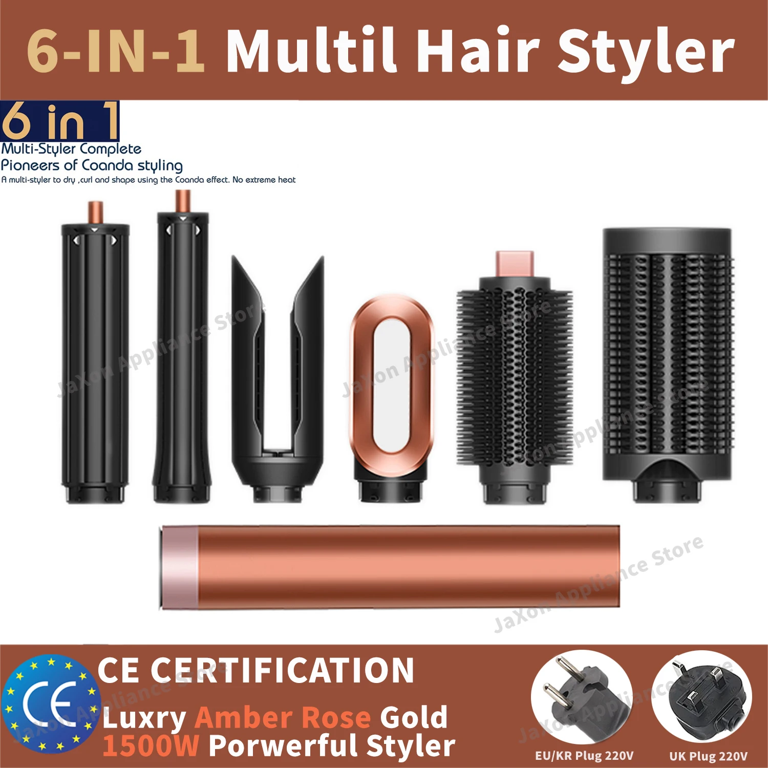 Sèche-cheveux professionnel Sencimen X19 amélioré avec baril multi-styles pour boucler et lisser les cheveux, et embout enveloppant pour des boucles parfaites 1