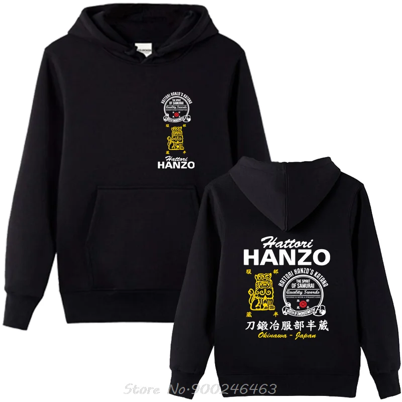 Töten Rechnung Hattori Hanzo Ninja Samurai Katana Schwert schmied japanische neue Hoodie Mode heiße Marke Konzert Hoody Harajuku Sweatshirt