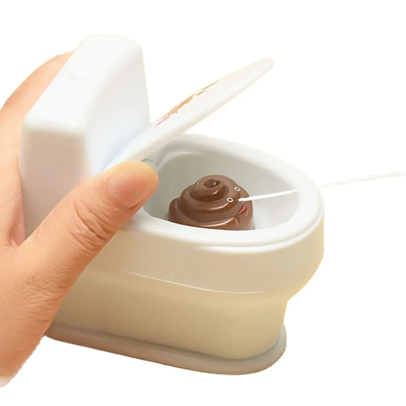 Novel Interesting Poop Spray Prank Toy Joke Cary Toys Mini Sprinkler Toilet Spray Gun Simulation Toilet Toy for Children 1PC