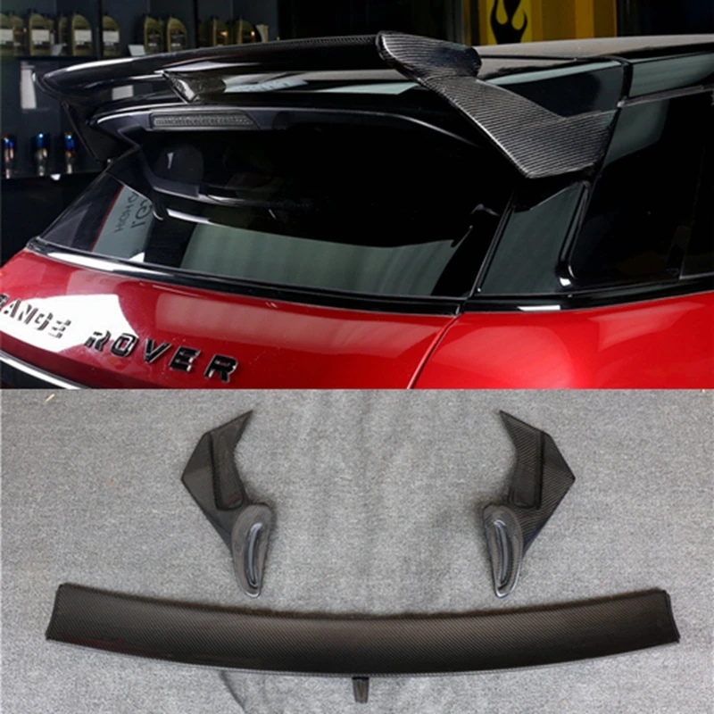 

Carbon fiber CRA REAR WING TRUNK LIP SPOILERS 4pcs FIT FOR Land Rover Range Rover EVOQUE 2012 2013 2014 2015