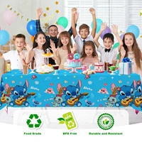 Stitch Party Tablecloths, 3pcs Stitch Party Decorations Tablecloths set-Stitch Tablecloth,Stitch Party Table Cover etc 2