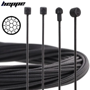 HEPPE Bike Shifter Brake Cable Set MTB Road Bike Front Rear Derailleur Shift Cable Brake Cable Coated Stainless Steel Cable