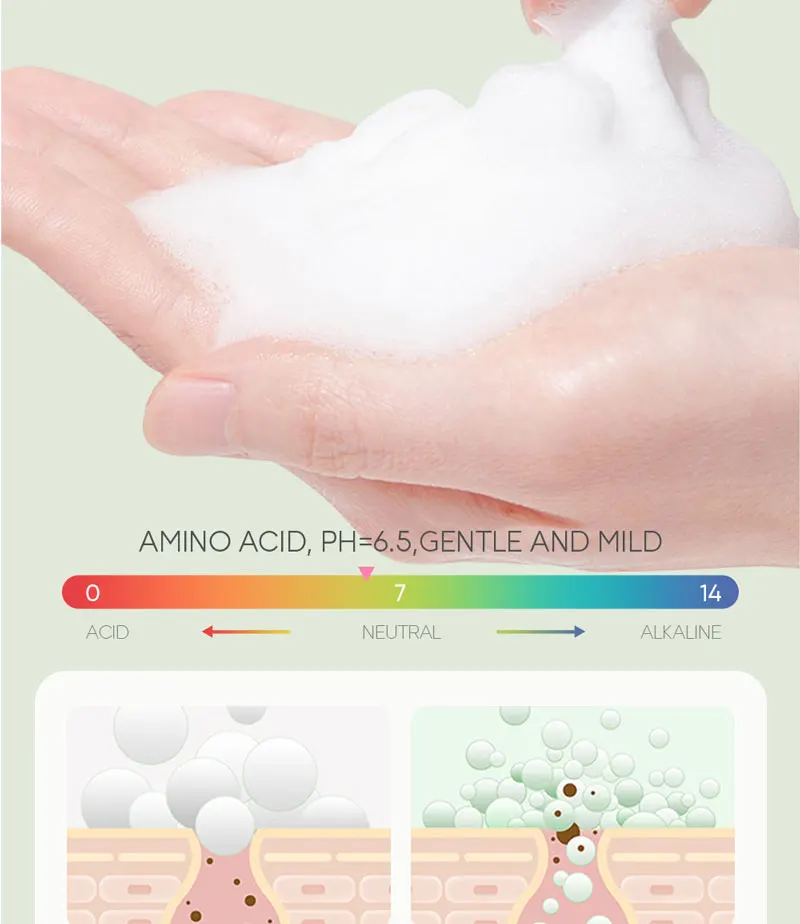 Aloe Vera Cleanser Soothing Facial Wash Remove Acne Marks 50g facial cleanser