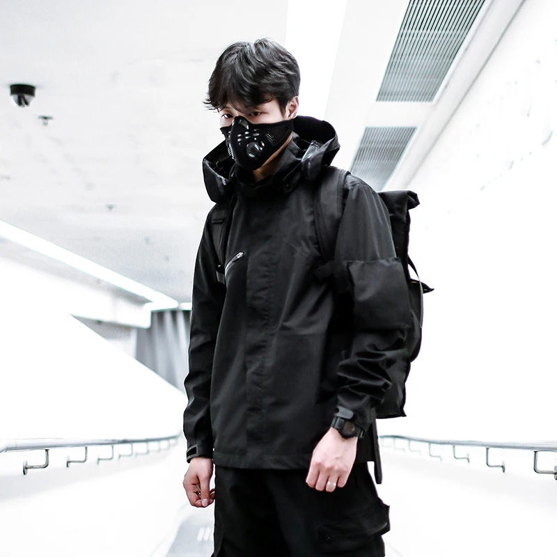 ENSHADOWER 17AW techwear cyberpunk functional waterproof lightweight jackets tech coat street wear dark wear Wasteland Punk