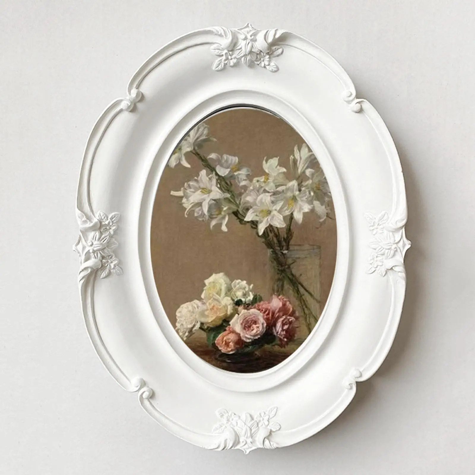 Luxury Antique Photo Frames Deluxe Floral design Arts Picture Holder Picture Frames for Desktop Office Home