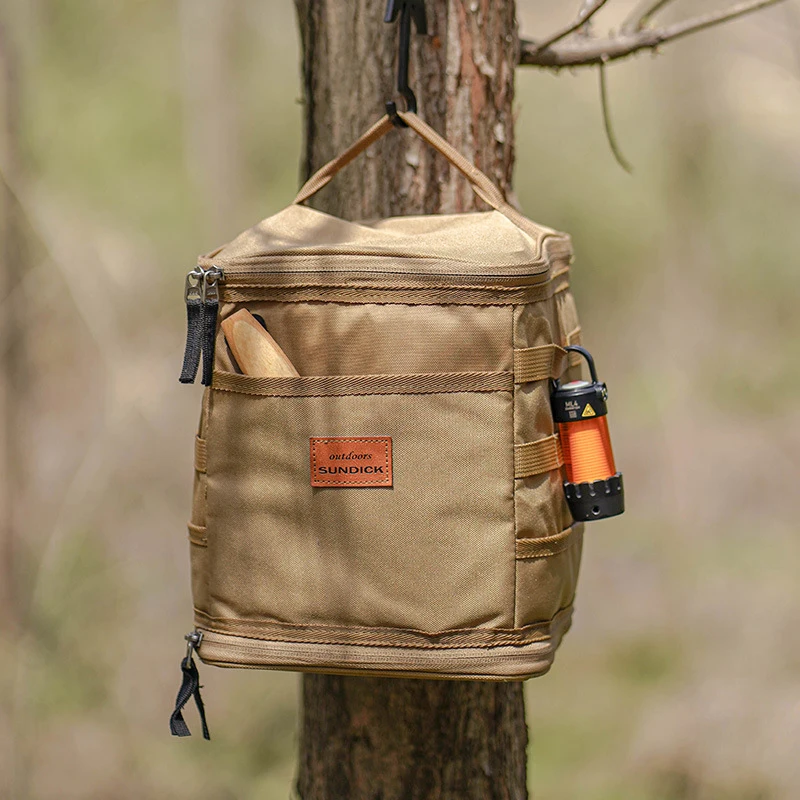 Camping Storage Bag Portable Oxford Cloth Large Capacity Gas Stove Canister Pot Carry Bag Storage Sack Picnic Basket MOLLE storage bag camping storage bag