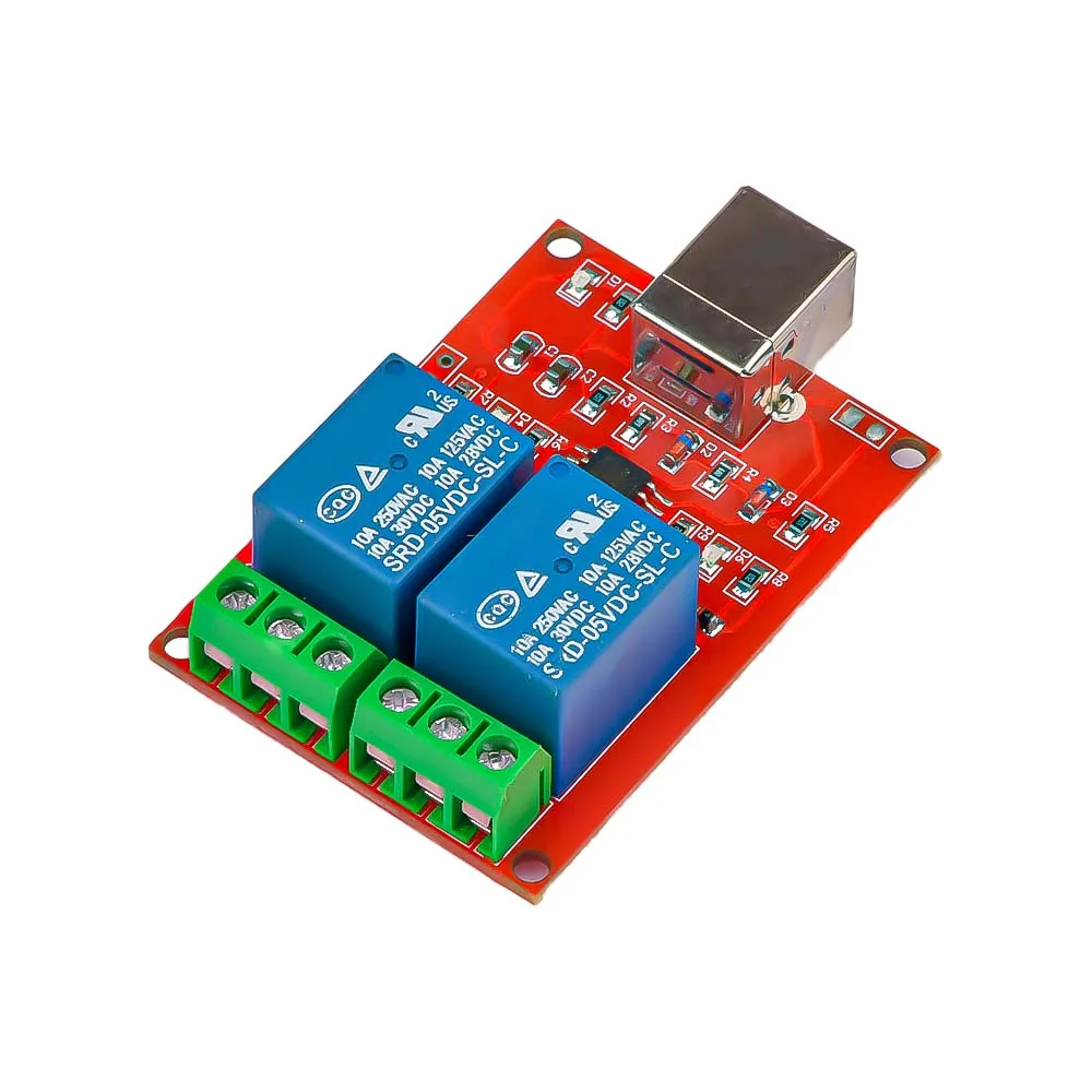 5V 2 채널 릴레이 모듈 USB 제어 스위치 컴퓨터 제어 스위치 PC 스마트 홈용 지능형 제어|channel relay ...