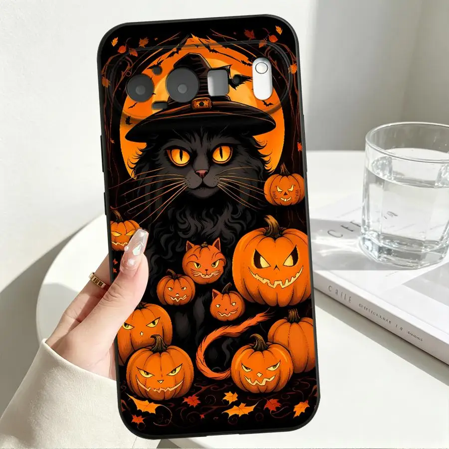 Halloween Cat Pumpkin Phone Case Cover