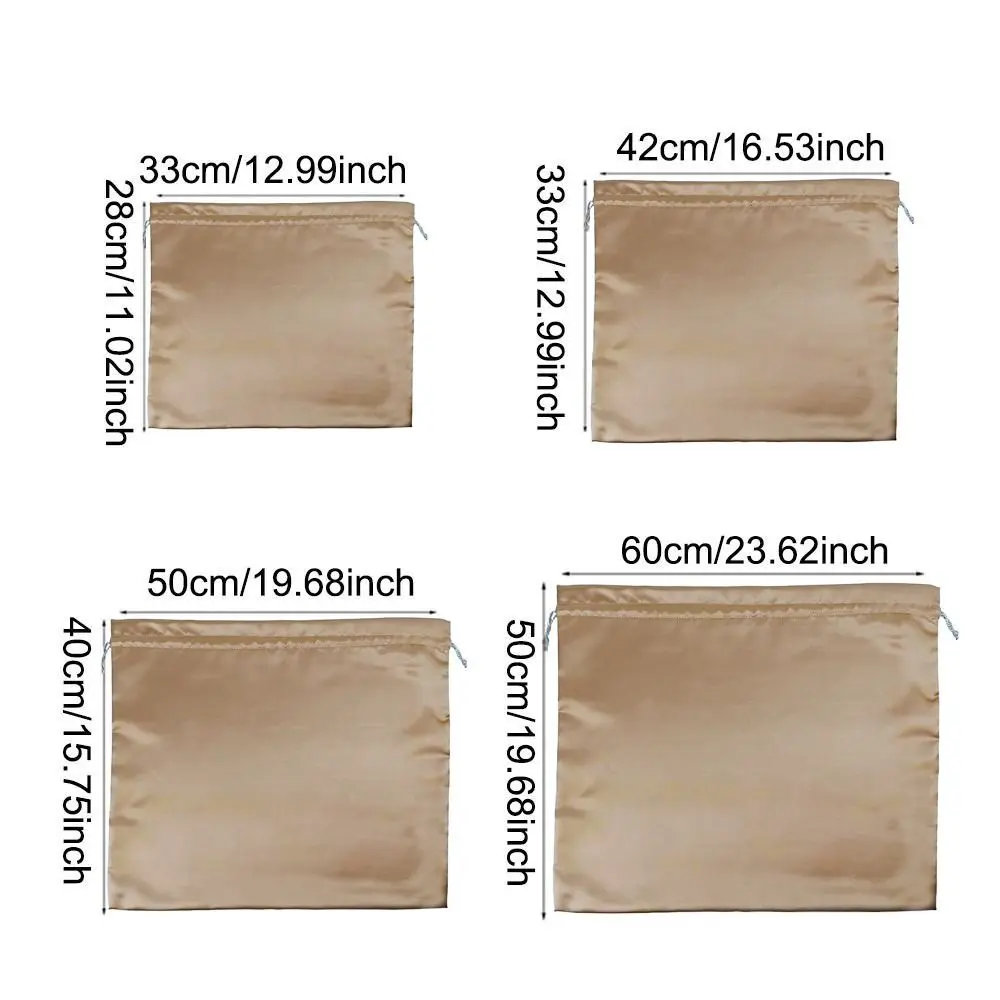 Silk Cloth Dust Bags with Drawstring for Travel and Storage