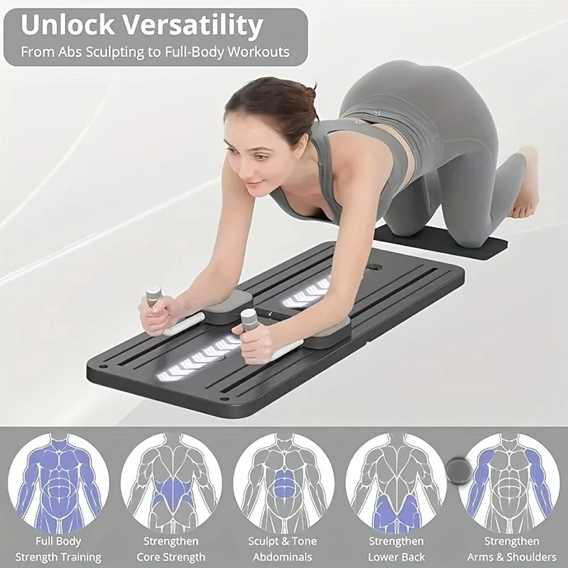 High Quality Abdominal Exercise Board Fitness Board Leg & Arm Toner Multifunctional Pilates Reformer Set Home Fitness Equipment