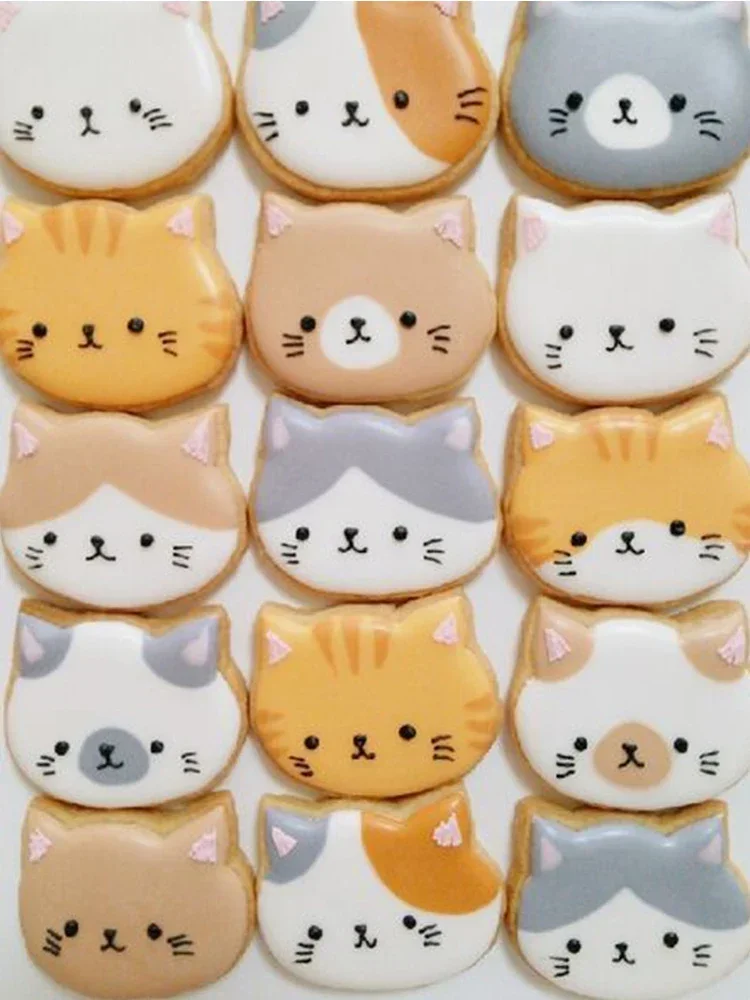Cookie Cutter Aluminium Alloy Cat Shape for Biscuit Pastry