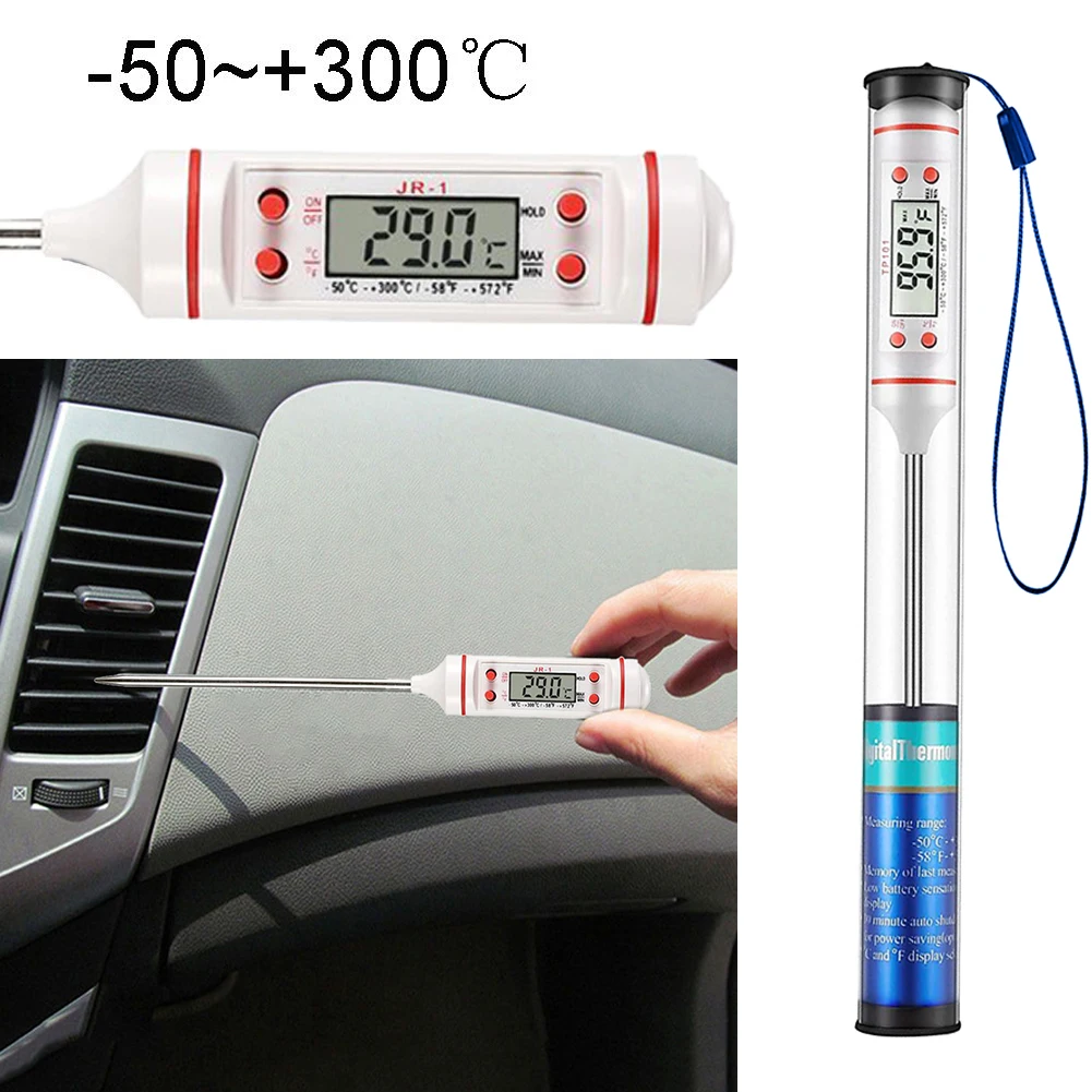 

Car Condition Outlet Needle Type LCD Digital Gauge Check Tool Thermometer -50 To 300 Degrees Auto Air Conditioning Parts