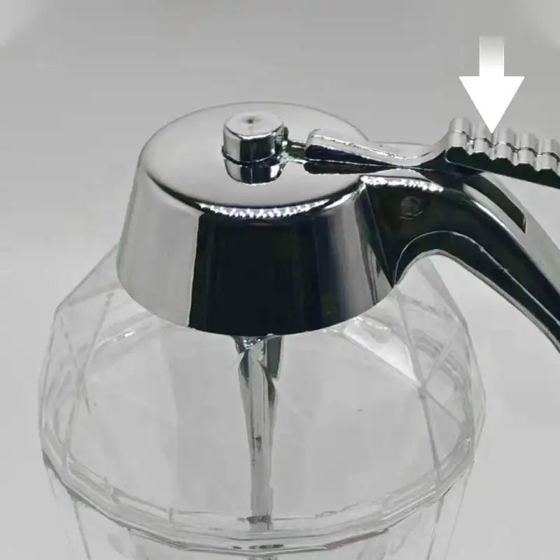 Juice Syrup Cup Squeeze Bottle Storage Pot Stand Holder Bee Drip Dispenser Kettle Honey Jar Container Kitchen Accessories 6
