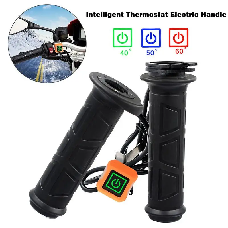 Electric Motorcycle Grips Warmers Handlebar Heated Hand Grips