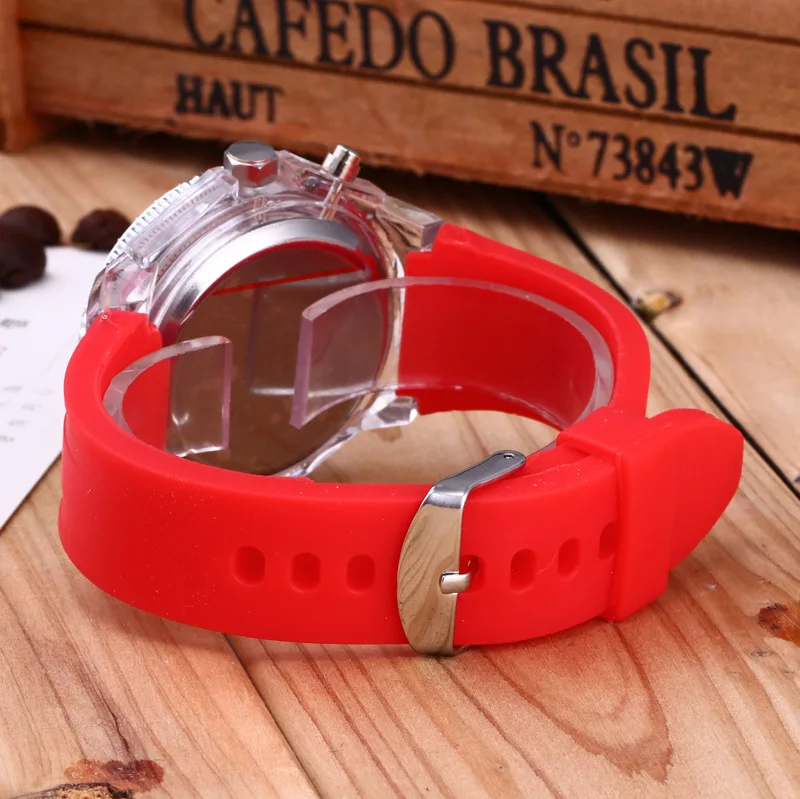 2019 LED Luminous Watches Geneva Women Quartz Watch Women Ladies Silicone Bracelet Watches Woman 12 Bright Colors reloj mujer