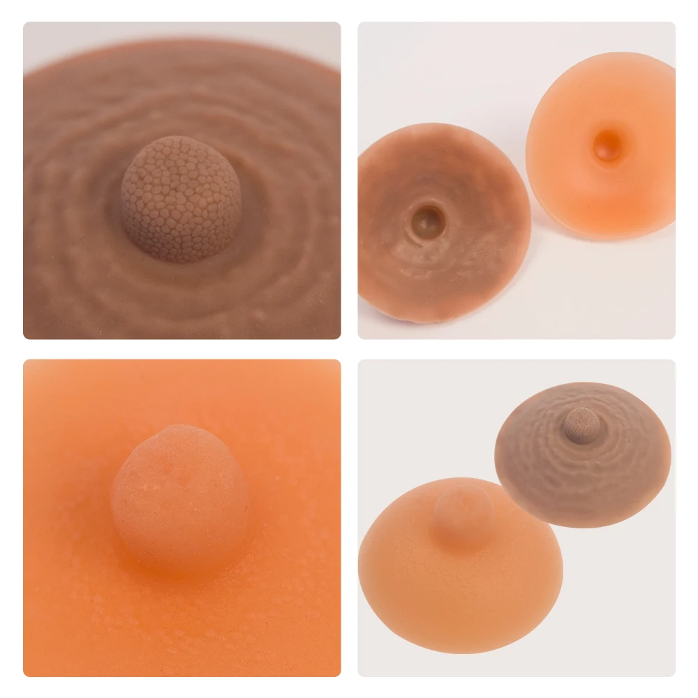 Fake Nipple Stickers Silicone Sexy Nipples for Female Adult False Nipple Breast Chest Paste Text Sticker Crossdressing Shemale