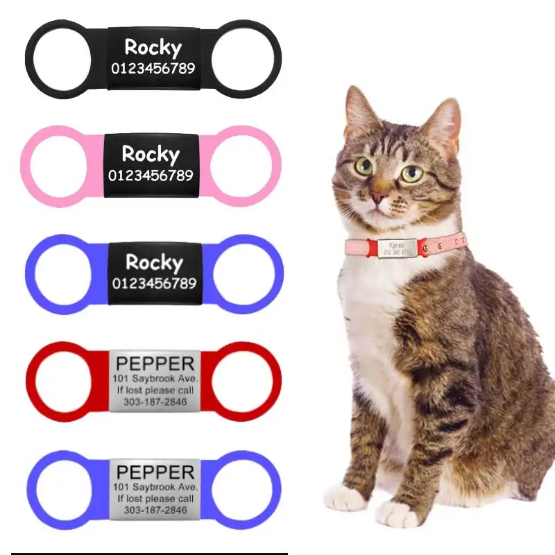 Tanio Niestandardowe Pet ID osobowość stal nierdzewna kot sklep