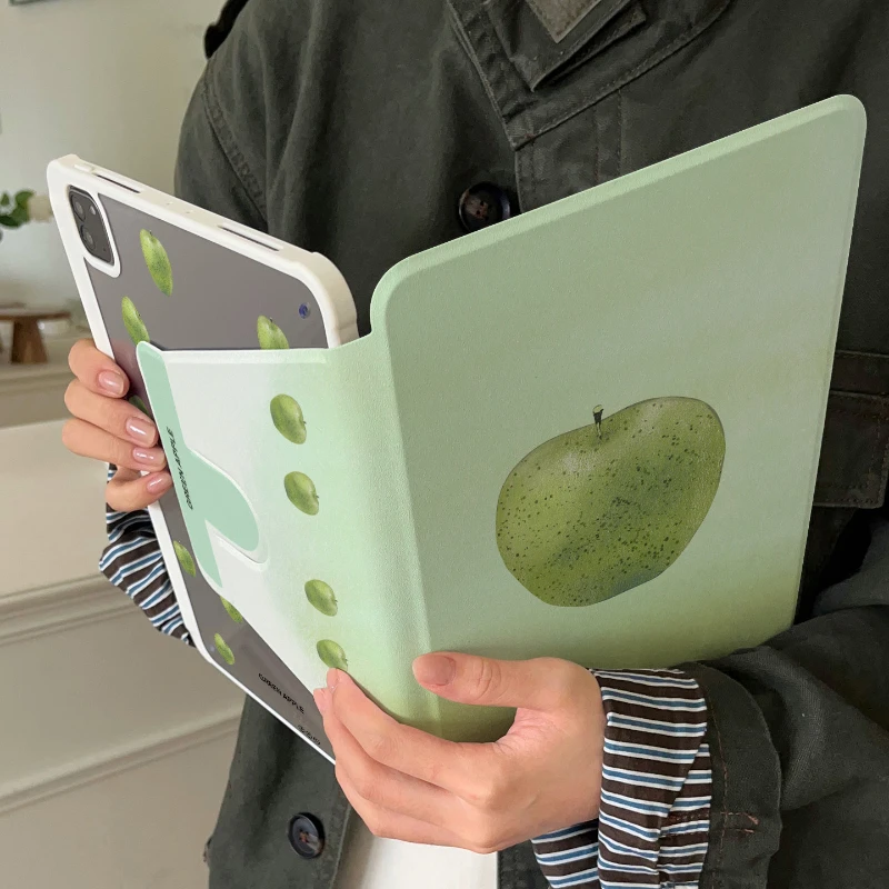 Green Apple Cute Tablet Case - Stylish Protective Shell Cover