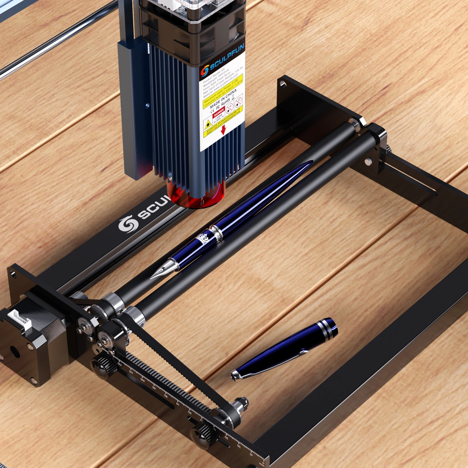 SCULPFUN S9 Laser Rotary Roller Laser Engraver Y-axis Rotary